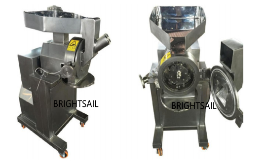 High-speed dust-free hammer mill small crusher for food chemical powder in citric acid laboratory