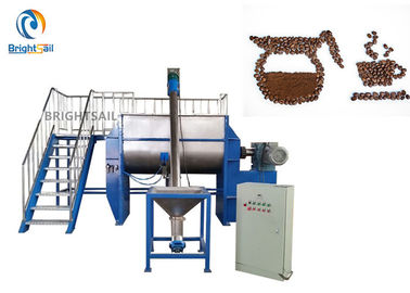 Food Powder Blender Machine , Horizontal Ribbon Blender Coffee Tea Juice Flour