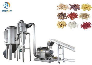 Hemp Herbal Powder Grinding Machine , Cassava Dried Seaweed Leaf Pulverizer