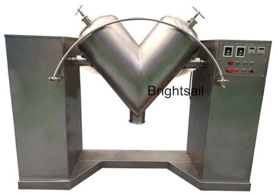 Small Food Industry Dry Spice Powder 45kw V Shaped Mixer Machine