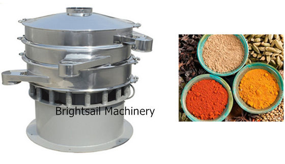 Food Grade 50kg/H Vibro Industrial Powder Sifter For Spice Sifting