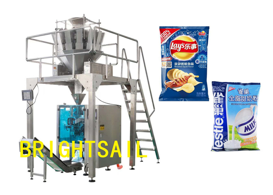 Industrial Customized Filling And Sealing Machine Large Capacity For 100 To 6000g Snacks