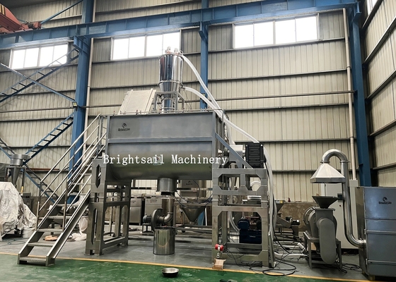 Stainless Steel Dry Powder Mixing Equipment Chemical Industry Horizontal Blender