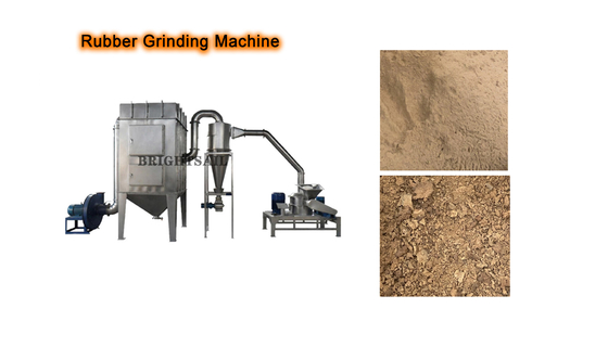 Stainless Steel Rubber Particles Pulverizer Machine SUS304  2500 Mesh 100 - 4000 Kg/H