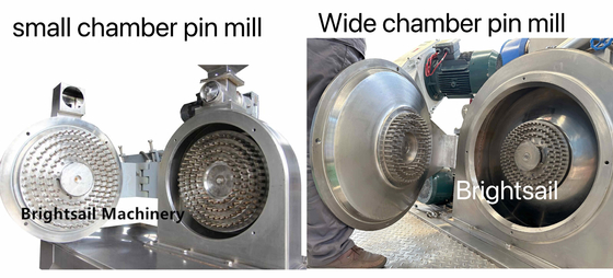 Titanium Dioxide Pin Mill Grinder wide chamber pin mill with Stainless Steel Titanium Dioxide powder grinding machine from Brightsail