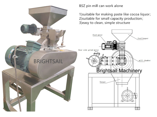 Oilseed Cake Pin Mill Grinding Food Wide Chamber Pin Mill Grinder Machine Spice Pin Mill Machine From Brightsail
