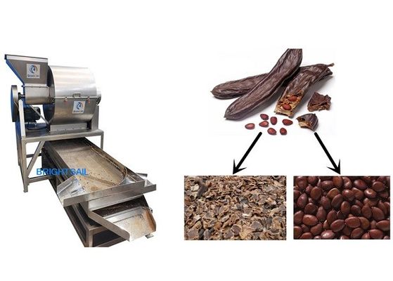 Carob Cleaning Seed Separating Machine High Efficient 500 Kg Per Hr Capacity