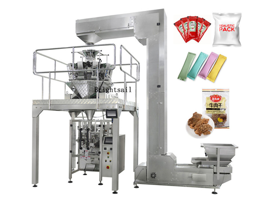 Vertical Vffs Automatic Pouch Packing Machine For Foodstuff Industry